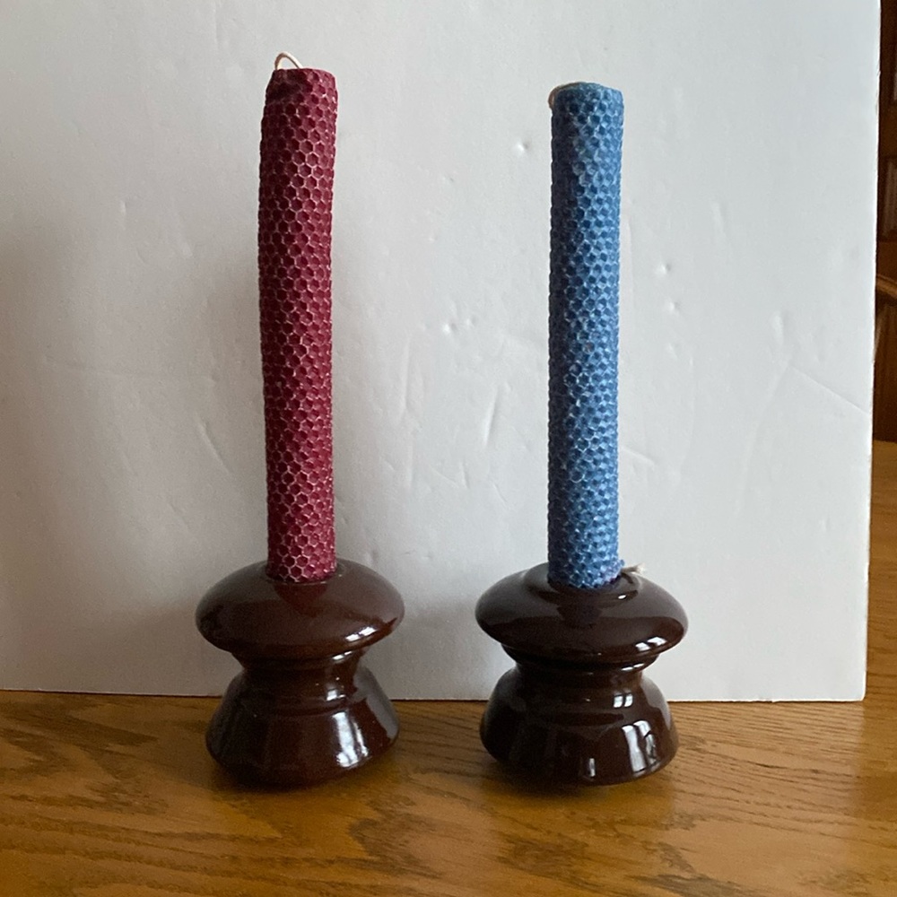 Ceramic hydro insulators. Make great candle holders